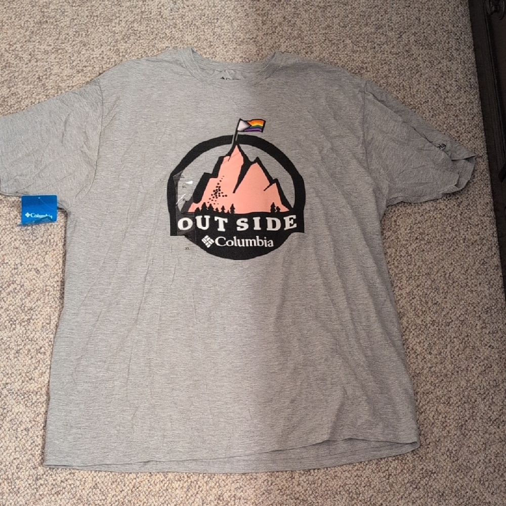 Columbia Heather Gray Mountain Tee